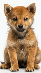 Obraz premium Adorable Pup Awaiting Playtime