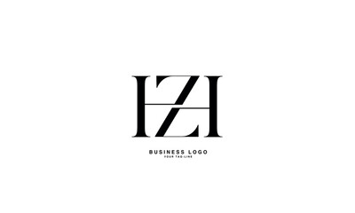 HZ, ZH, H, Z, Abstract Letters Logo Monogram