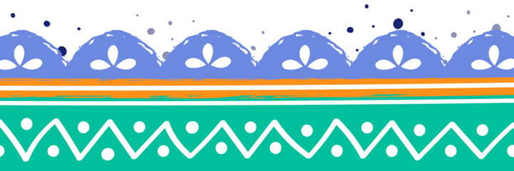 Abstract Easter banner. Concept of a banner with egg pattern. Vector illustration