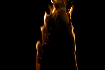 burning paper, glowing edge of paper
