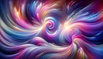 Abstract Background. Cosmic Dance of Vivid Hues: A Vortex of Color Splendor Unfurls in a Mesmerizing Abstract Swirl