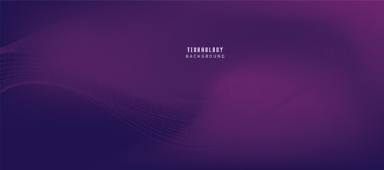 Abstract digital technology futuristic blue purple background.