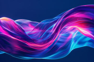 Obraz premium Blue and pink abstract wave, background or pattern, creative design template