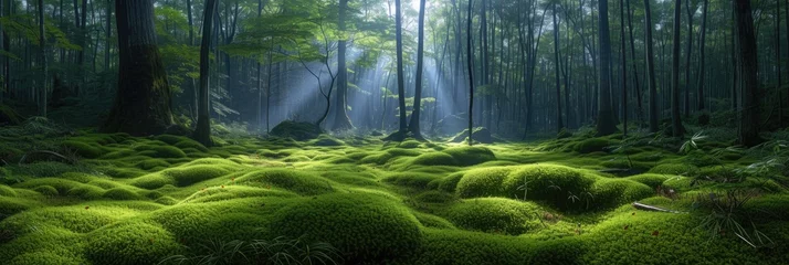 Gordijnen Enchanted Forest in Morning Light © Landscape Planet