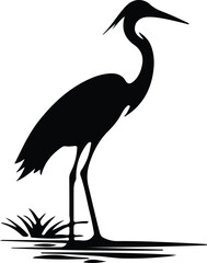 Obraz premium egret silhouette