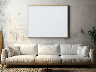 room picture mockup, empty picture room, Mockup poster, modern living room, copy space