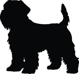 Black Russian Terrier   silhouette