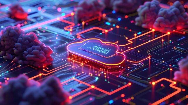 A 3D illustration visualizes Communications Platform as a Service (CPaaS), showcasing cloud solutions enabling companies to integrate real-time communications into their business applications