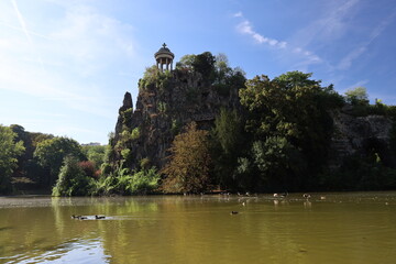 Buttes-Chaumont park in Paris