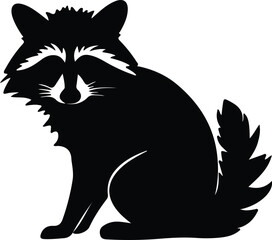Obraz premium raccoon silhouette