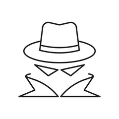 Spy icon design, isolated on white background, vector illustration