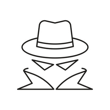 Spy icon design, isolated on white background, vector illustration