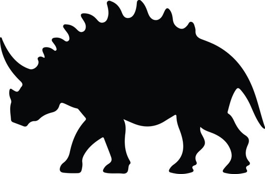recommend clip art: Triceratops  silhouette