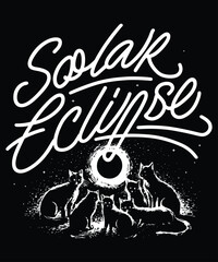 Solar Eclipse Poster vector design