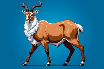 Illustration of an antelope