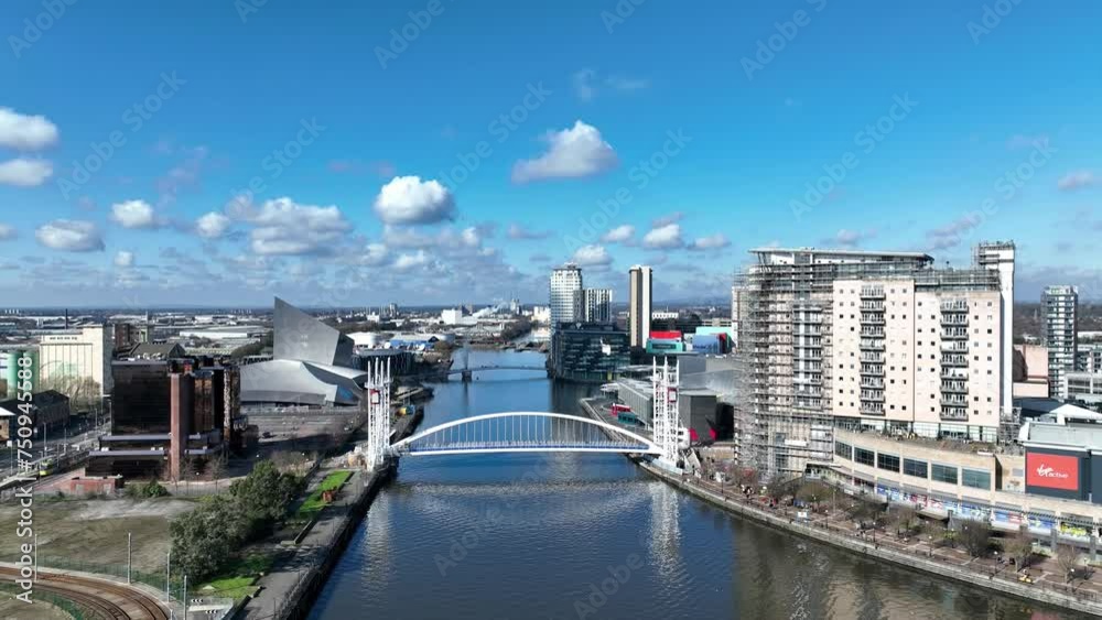 Wall mural manchester ship canal and salford quays