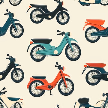 motorcycles with shadow pattern banner wallpaper
