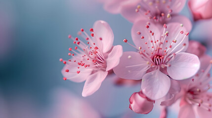 Dreamy Pink Flowers with Soft Bokeh Background