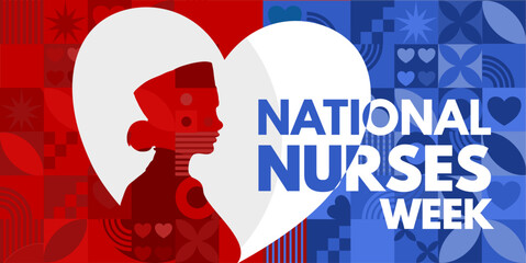 National Nurses Week  banner, card, background - vector illustration
