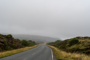 A road through the Scottish countryside. High quality photo