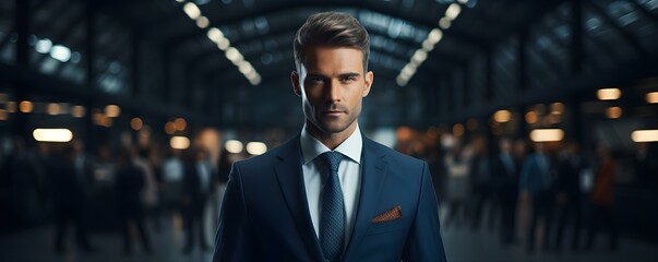 A sharp-suited professional young man. Concept Men's Fashion, Professional Style, Sharp Suit, Business Attire, Young Professional - obrazy, fototapety, plakaty