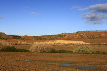 The Bardenas Reales is a semi-desert natural region of some 42,000 hectares in southeast Navarre ,Spain