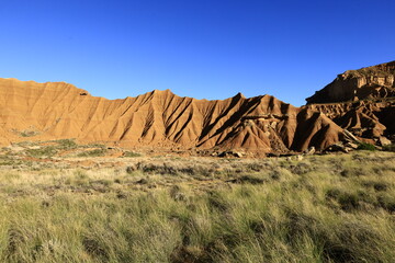 The Bardenas Reales is a semi-desert natural region of some 42,000 hectares in southeast Navarre ,Spain
