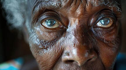 Wise Gaze - Portrait of a Soulful Elderly Woman