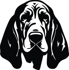 bloodhound  portrait - obrazy, fototapety, plakaty