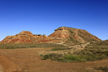 The Bardenas Reales is a semi-desert natural region of some 42,000 hectares in southeast Navarre...