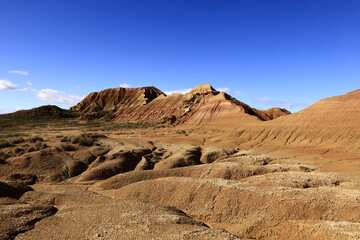 The Bardenas Reales is a semi-desert natural region of some 42,000 hectares in southeast Navarre ,Spain