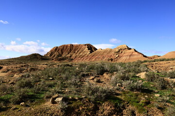 The Bardenas Reales is a semi-desert natural region of some 42,000 hectares in southeast Navarre ,Spain