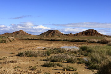 The Bardenas Reales is a semi-desert natural region of some 42,000 hectares in southeast Navarre ,Spain