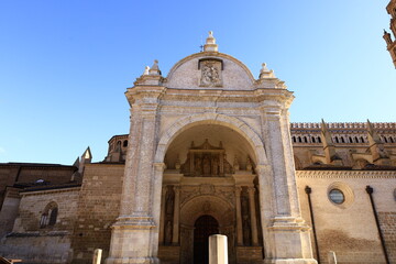 Fototapeta na wymiar Tarazona Cathedral is a Roman Catholic church located in Tarazona, Zaragoza province, in Aragon, Spain