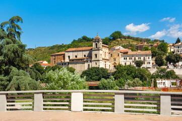 View of historic church of Sun Domenico. Cosenza, Calabria, Italy