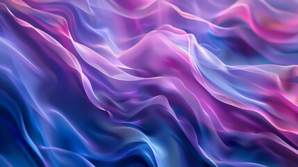 Silken Waves Abstract Background - obrazy, fototapety, plakaty