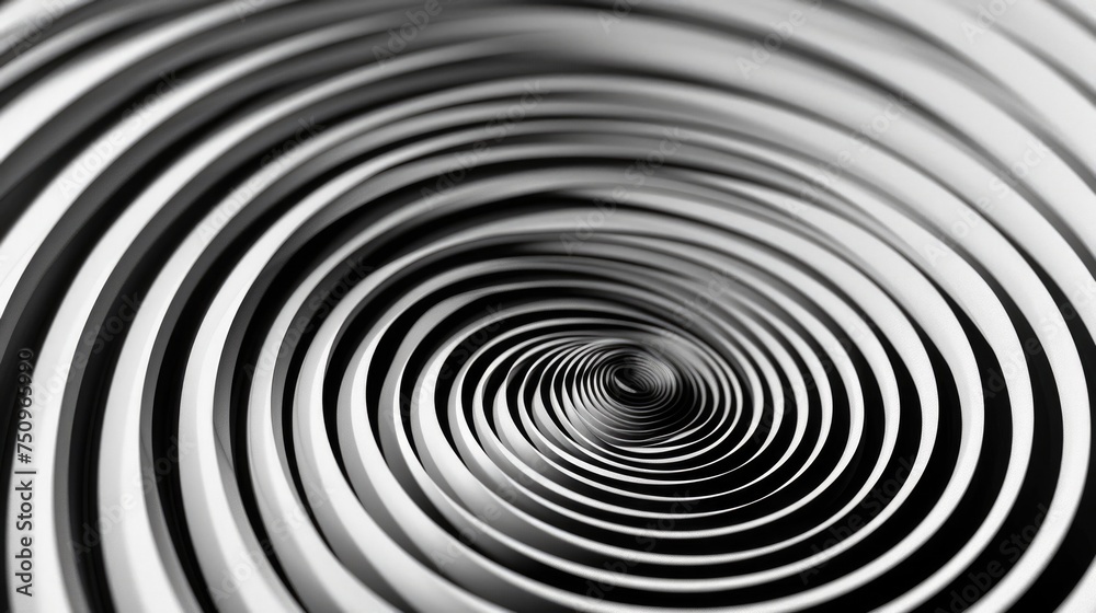 Aufkleber monochrome image of a spiral, suitable for abstract concepts