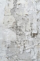 White wall with peeling paint, suitable for background use