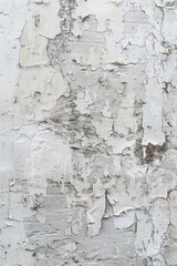 Fototapeta premium White wall with peeling paint, suitable for background use