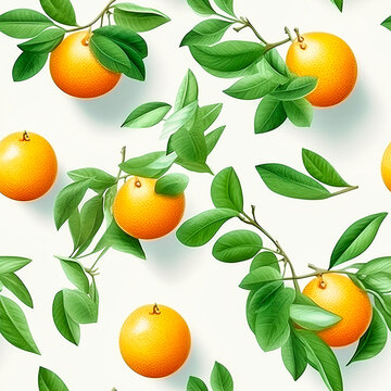 tangerines with shadow pattern banner wallpaper