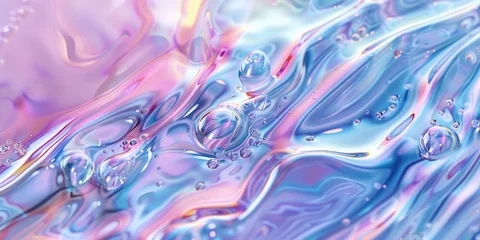 Photo sur Plexiglas Photographie macro Close up of a liquid filled surface, suitable for various design projects