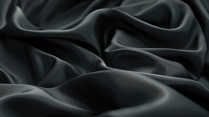 Obraz premium A detailed view of black fabric, suitable for various design projects