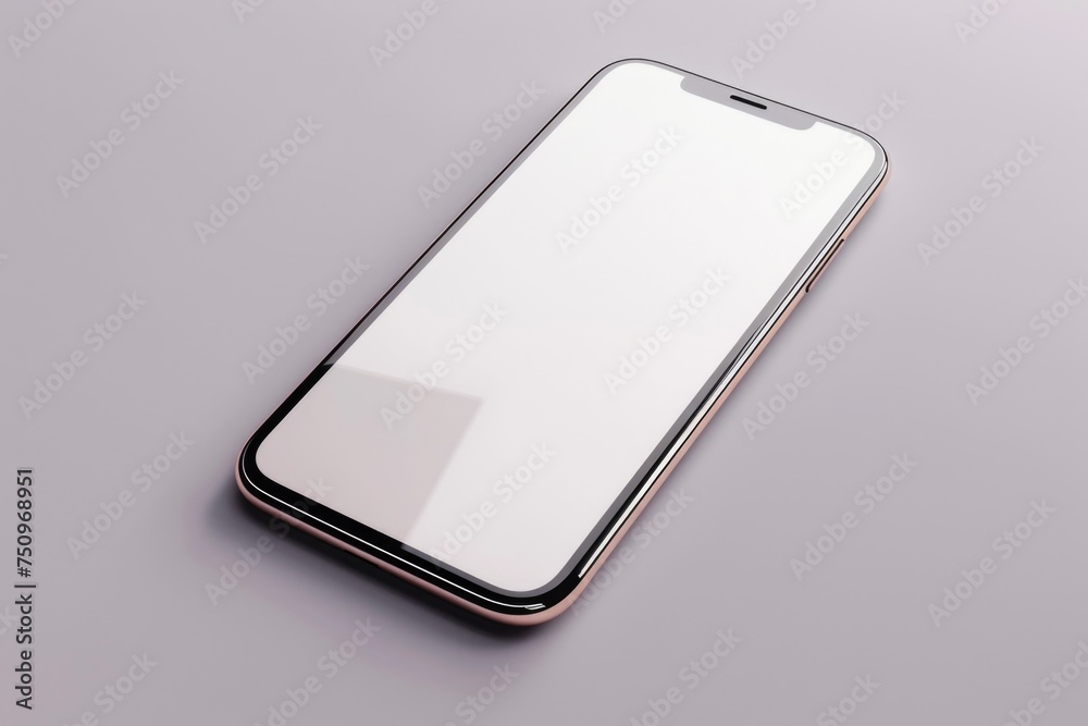 Aufkleber a close up of a cell phone on a table. perfect for technology concepts