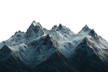 Fototapeta na wymiar Snowy mountains with clear sky, suitable for travel websites