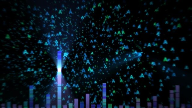 Human genome DNA analysis - visualization of a genome map sequence