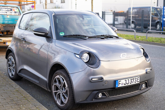 e.GO Life electrically powered, four-seater microcar from Next.e.GO Mobile SE, German manufacturer electric vehicles and sustainable mobility systems in Aachen, Frankfurt, Germany - March 1, 2024
