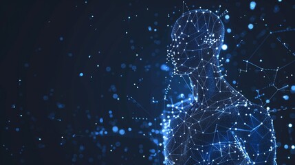 A man standing in front of a dark background, suitable for various concepts