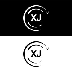 XJ letter  logo minimal unique and simple logo design, XJ creative modern monogram logo style