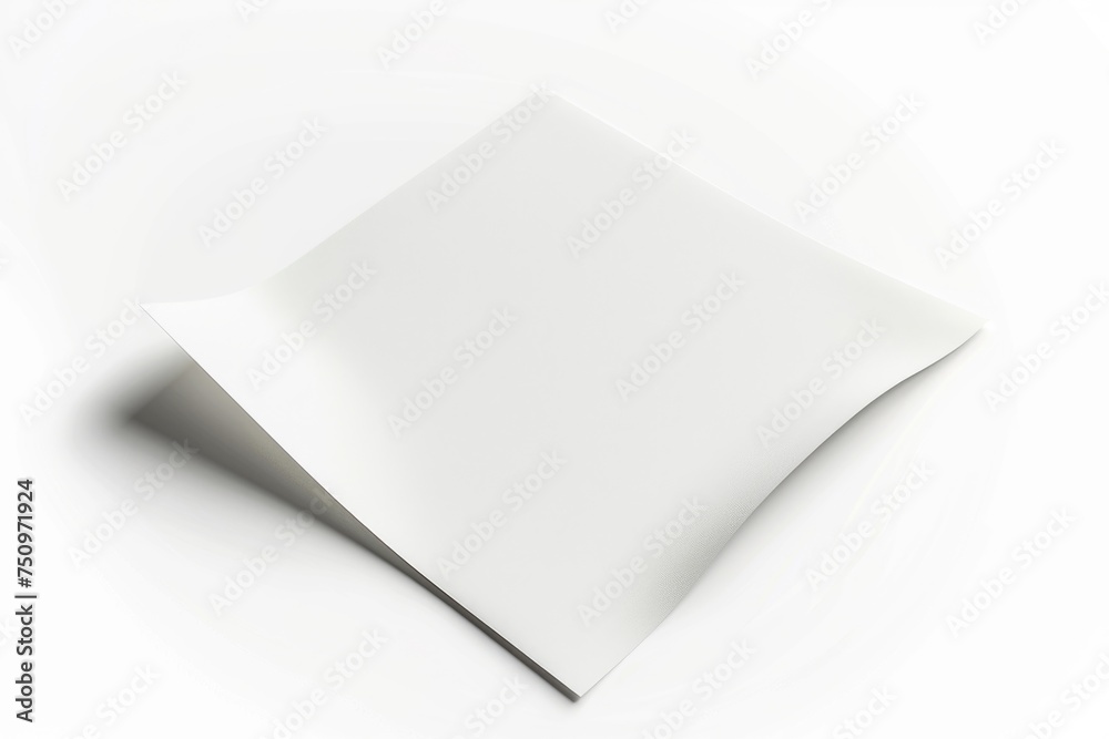Poster A simple folded paper on a white background. Suitable for various business or education concepts