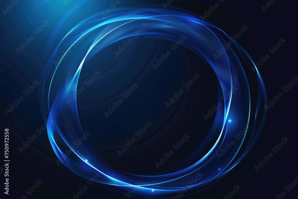 Poster A blue abstract background with a circular shape. Suitable for various design projects
